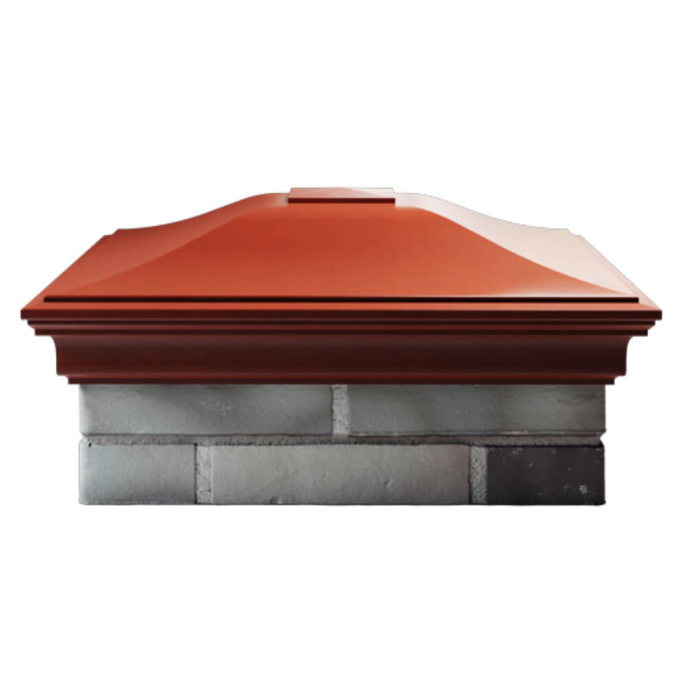Колпак Zking Монблан Красный на столб 2х2 кирпича (515х515мм) в Златоусте фото