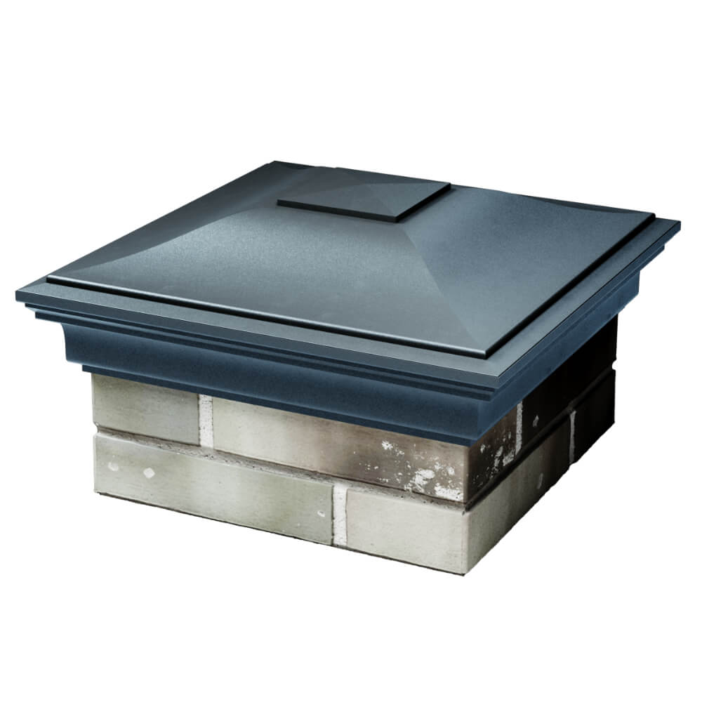 Колпак Zking Монблан Серый на столб 1.5х1.5 кирпича (385х385мм) в Златоусте фото