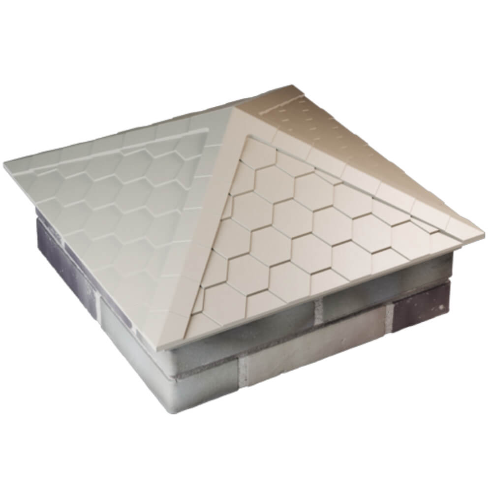 Колпак Zking Эверест Бежевый на столб 2х2 кирпича (535х535мм) Златоуст фото