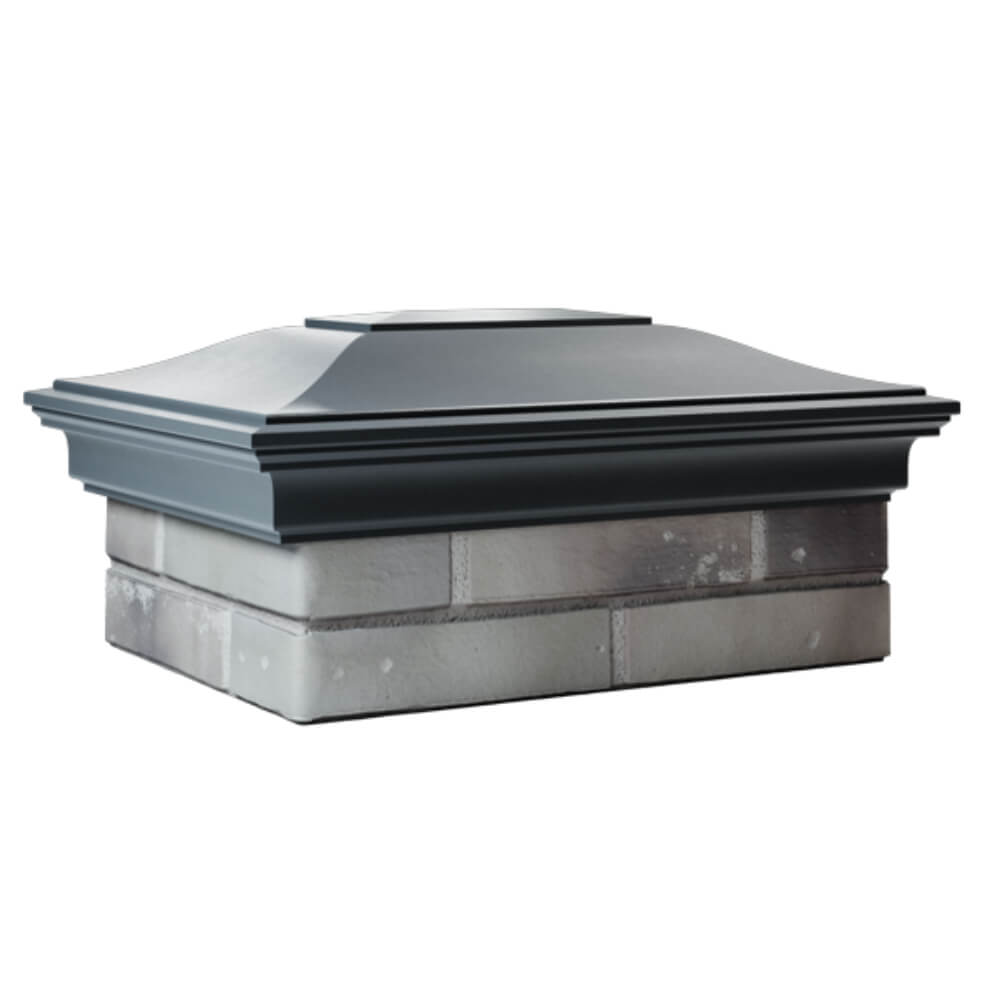 Колпак Zking Монблан Серый на столб 2х1.5 кирпича (515х385мм) в Златоусте фото