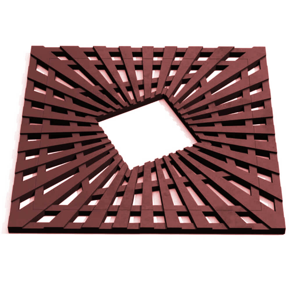 Приствольная решетка для дерева ZKING ATMOSPHERE 1.2х1.2м Коричневая Златоуст фото