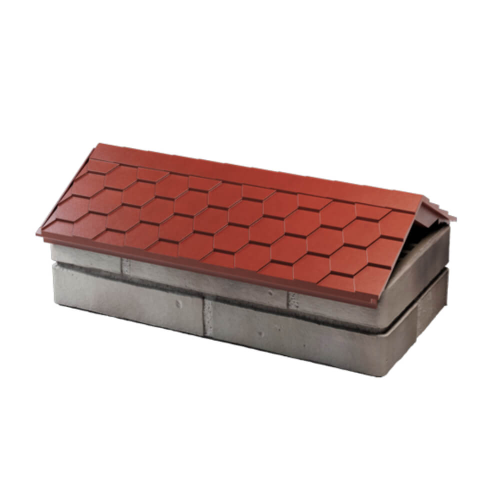 Парапет Zking Эверест Красный с посадкой на 1 кирпич (200/225/255мм) в Златоусте фото