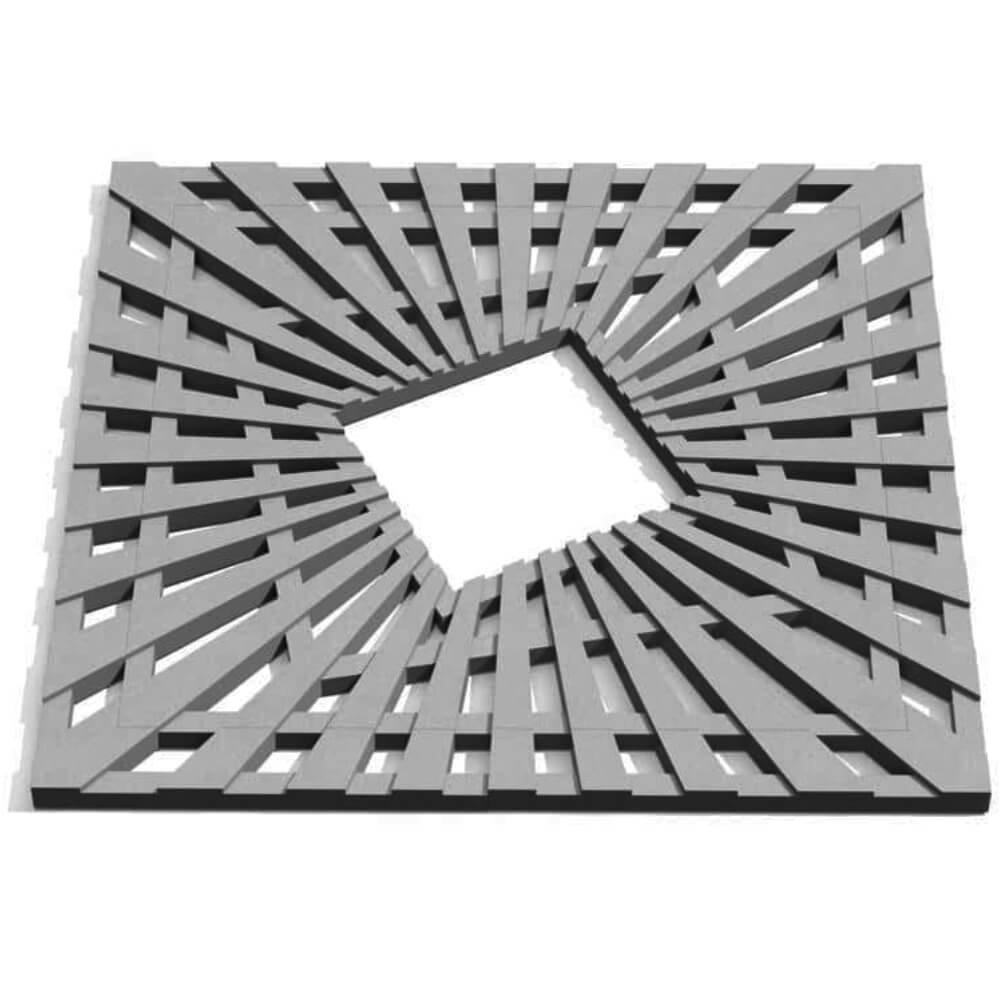 Приствольная решетка для дерева ZKING ATMOSPHERE 1.2х1.2м Серая Златоуст фото