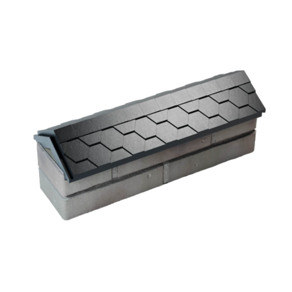 Парапет Zking Эверест Черный с посадкой на 0.5 кирпича (130мм) в Златоусте фото