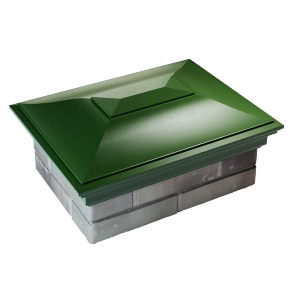 Колпак Zking Монблан Зеленый на столб 2х1.5 кирпича (515х385мм) Златоуст фото