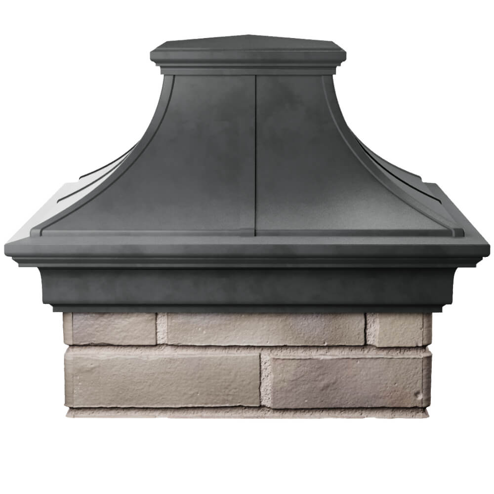 Колпак Zking Монблан Премиум Серый на столб 1.5х1.5 кирпича (385х385мм) Златоуст фото