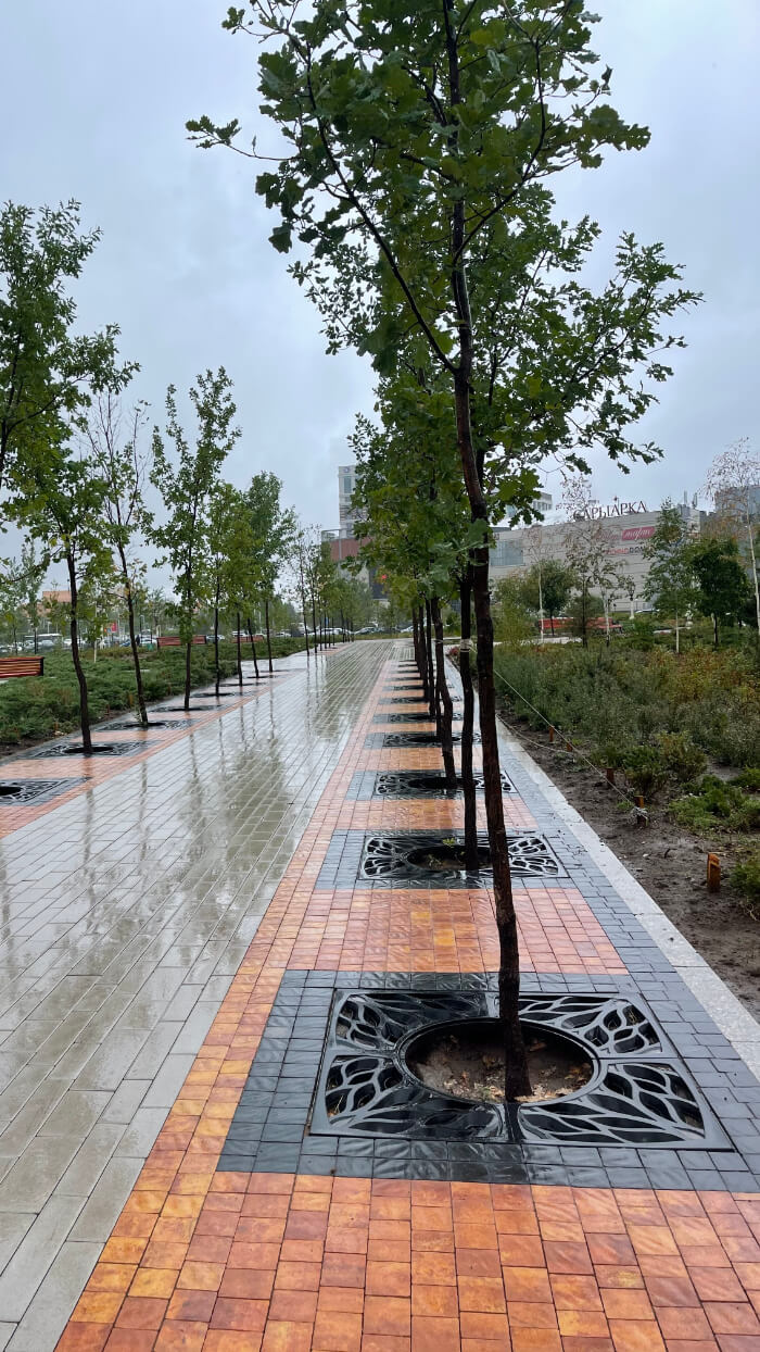 Приствольная решетка для дерева ZKING CRUST 1.2х1.2м Черная в Златоусте фото