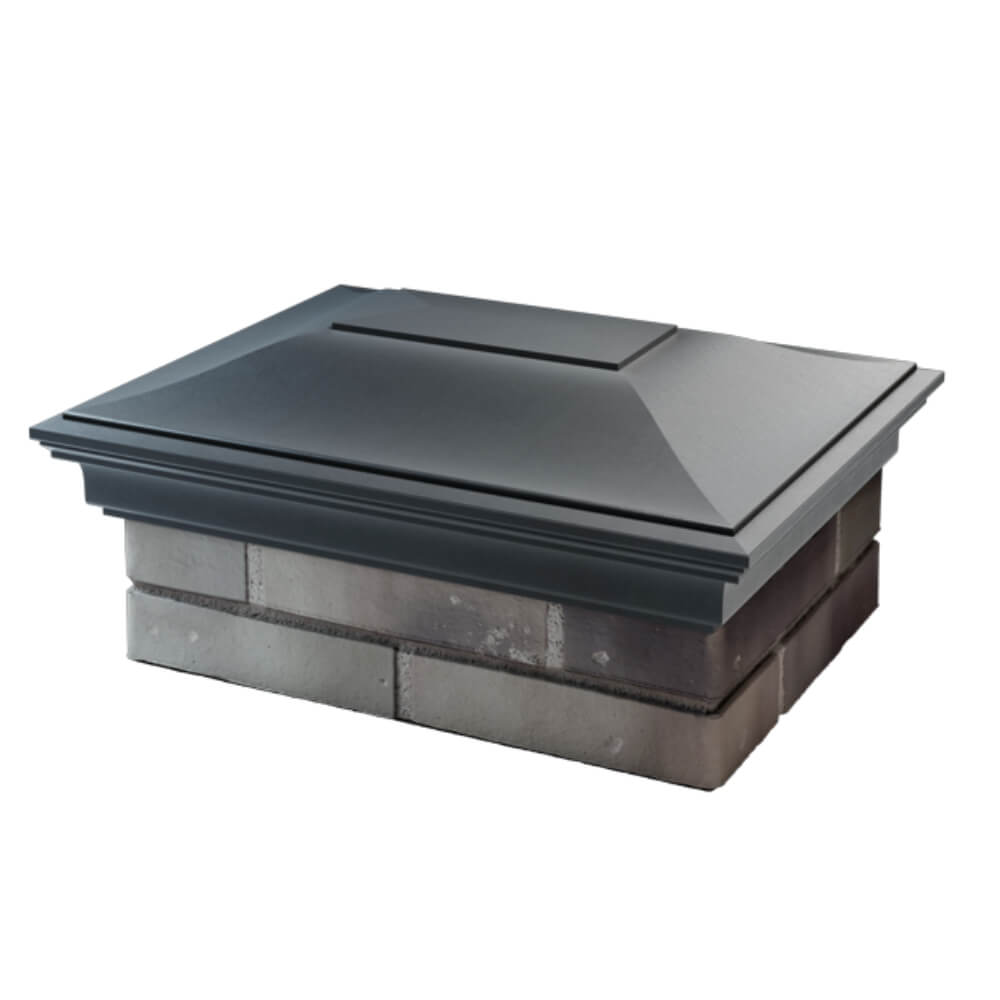 Колпак Zking Монблан Серый на столб 2х1.5 кирпича (515х385мм) в Златоусте фото