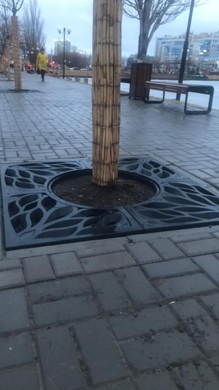 Приствольная решетка для дерева ZKING CRUST 1.2х1.2м Черная в Златоусте фото