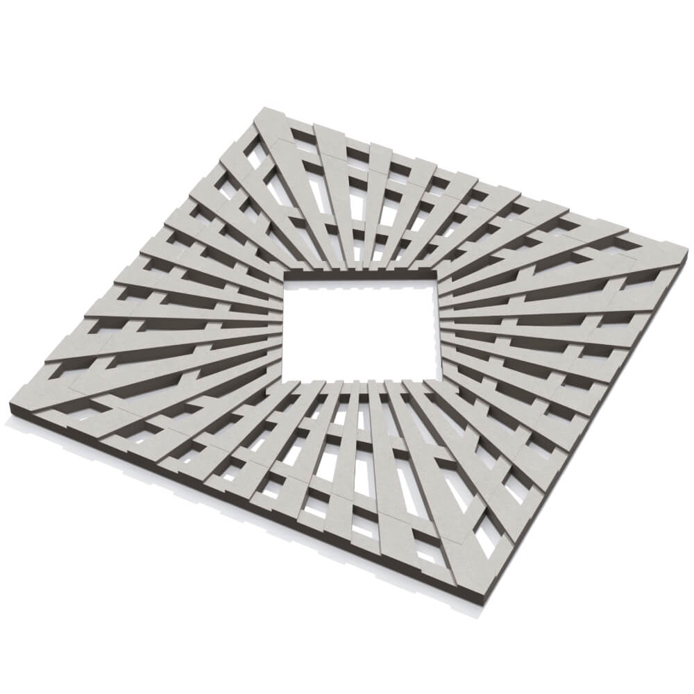 Приствольная решетка для дерева ZKING ATMOSPHERE 1.2х1.2м Бежевая в Златоусте фото