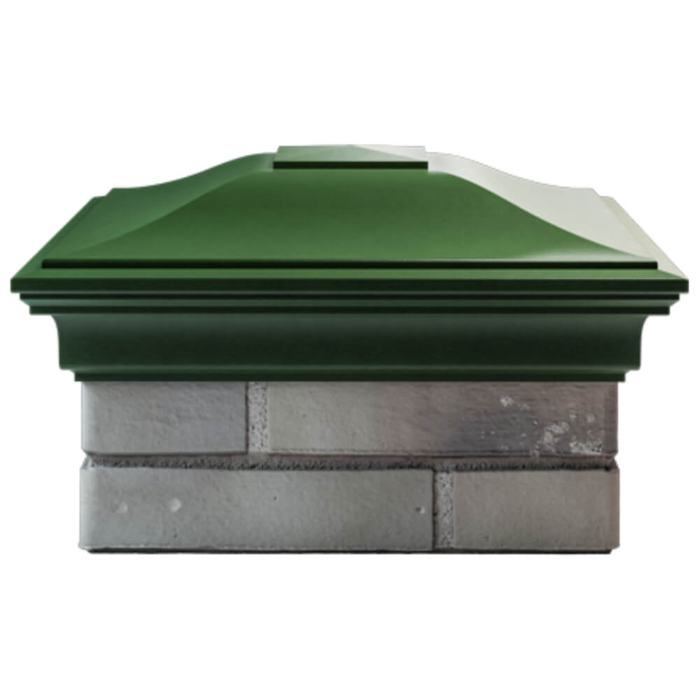 Колпак Zking Монблан Зеленый на столб 1.5х1.5 кирпича (385х385мм) Златоуст фото