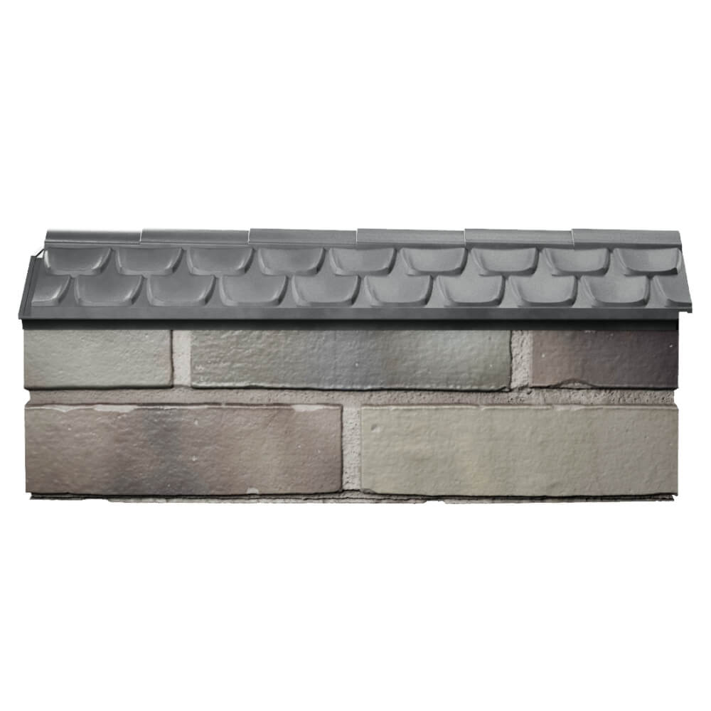 Парапет Zking Эльбрус Серый с посадкой на 0.5 кирпича (130мм) в Златоусте фото