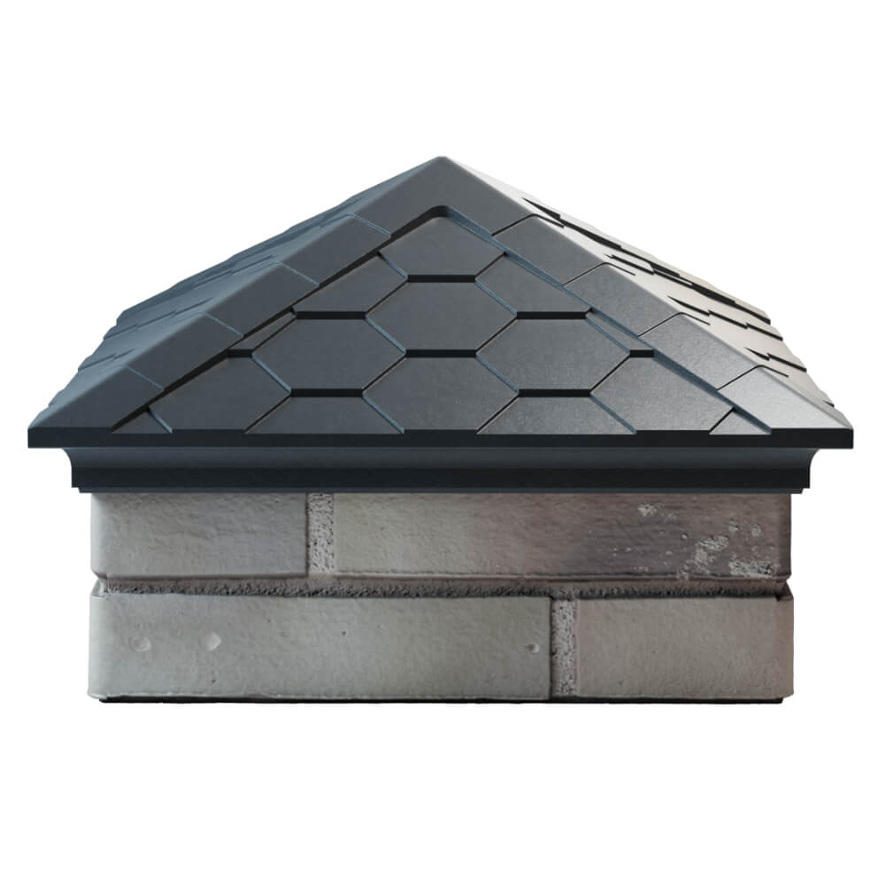 Колпак Zking Эверест Серый на столб 1.5х1.5 кирпича (390х390мм) Златоуст фото