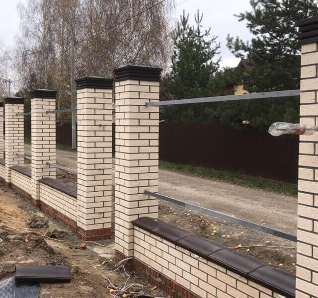 Колпак Zking Бона ХайТек Коричневый на столб 1.5х1.5 кирпича (385х385мм) в Златоусте фото