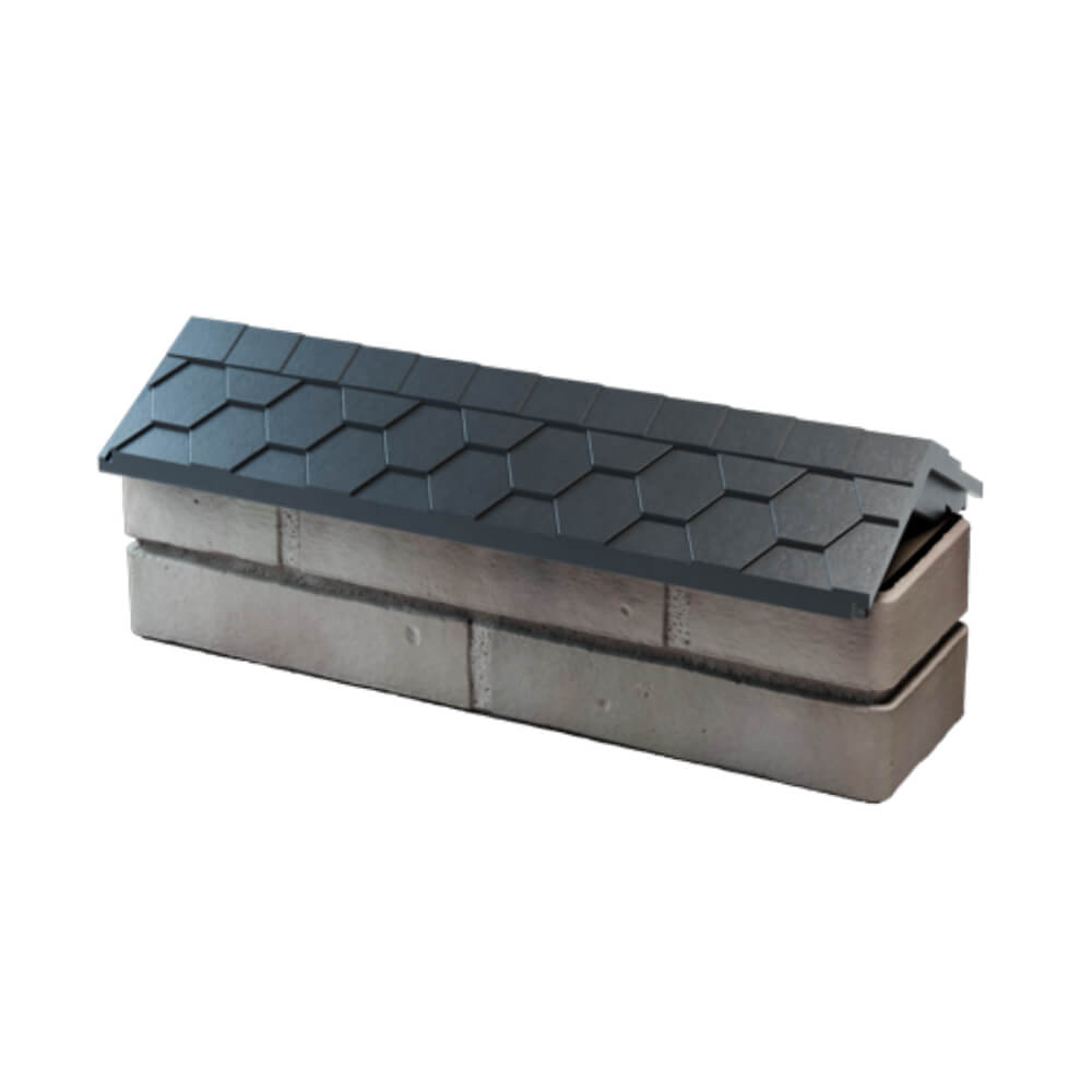 Парапет Zking Эверест Серый с посадкой на 0.5 кирпича (130мм) в Златоусте фото