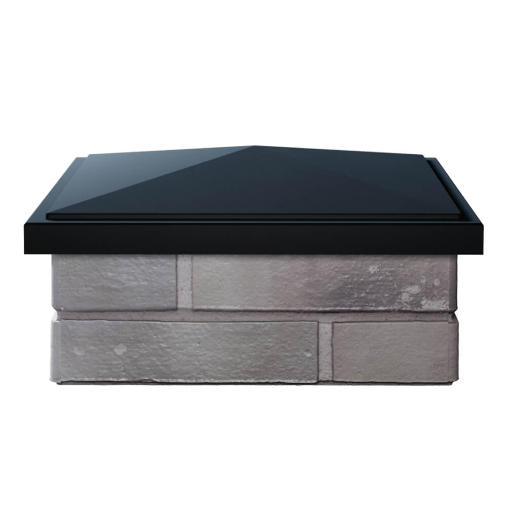 Колпак Zking БонаМоно Черный на столб 1.5х1.5 кирпича (385х385, 400х400мм) Златоуст фото