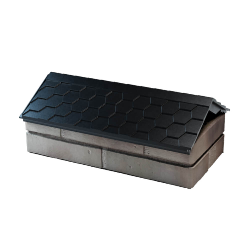 Парапет Zking Эверест Черный с посадкой на 1 кирпич (200/225/255мм) в Златоусте фото