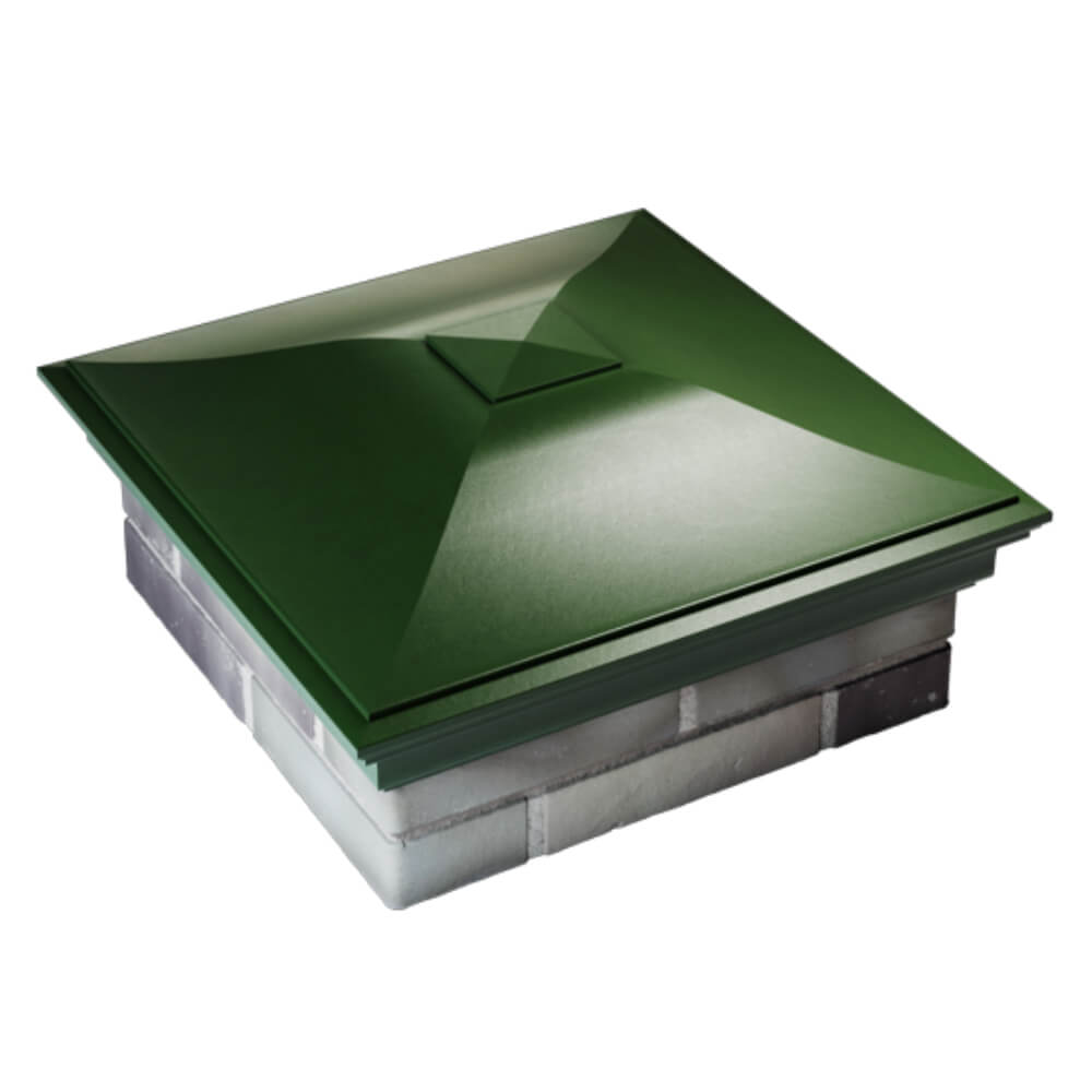 Колпак Zking Монблан Зеленый на столб 2х2 кирпича (515х515мм) Златоуст фото