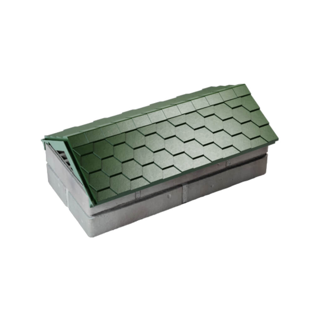 Парапет Zking Эверест Зеленый с посадкой на 1 кирпич (200/225/255мм) в Златоусте фото