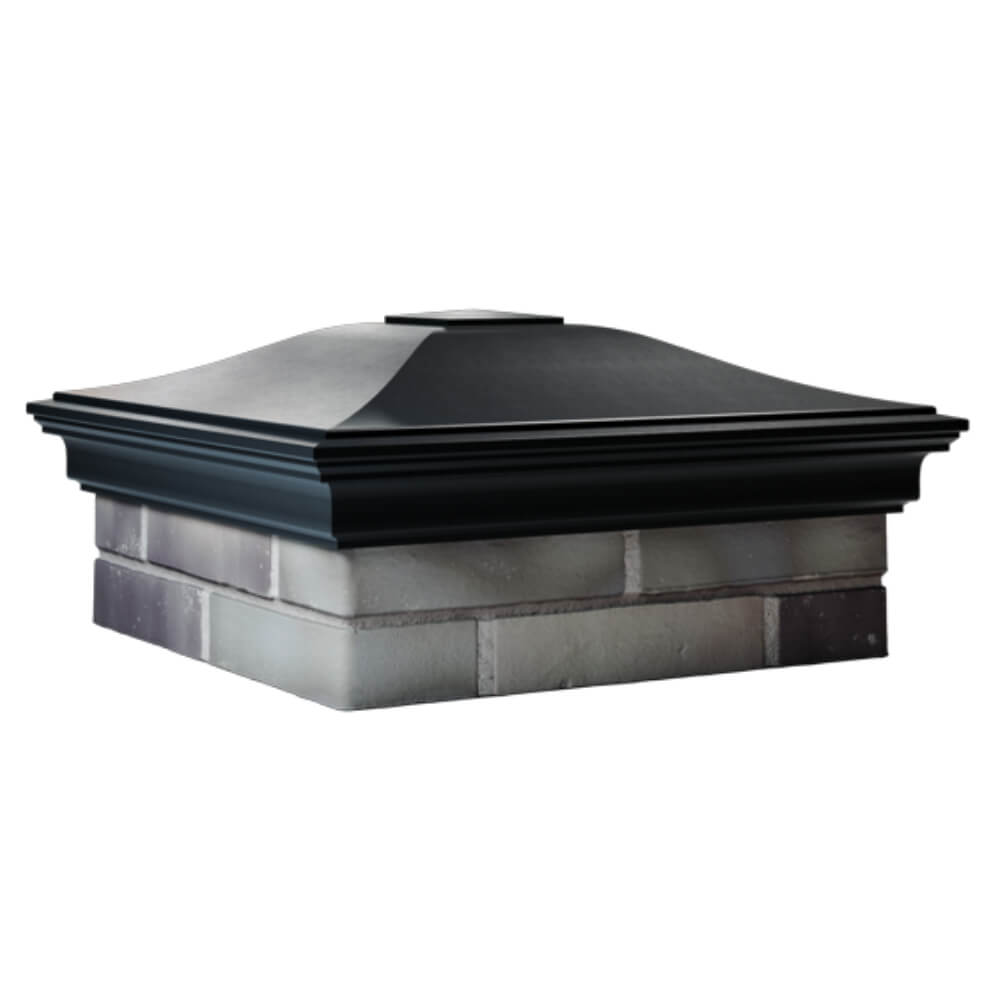 Колпак Zking Монблан Черный на столб 2х2 кирпича (515х515мм) в Златоусте фото