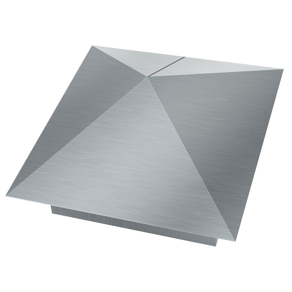 Колпак металлический 380х380мм оцинкованный заборный Златоуст фото