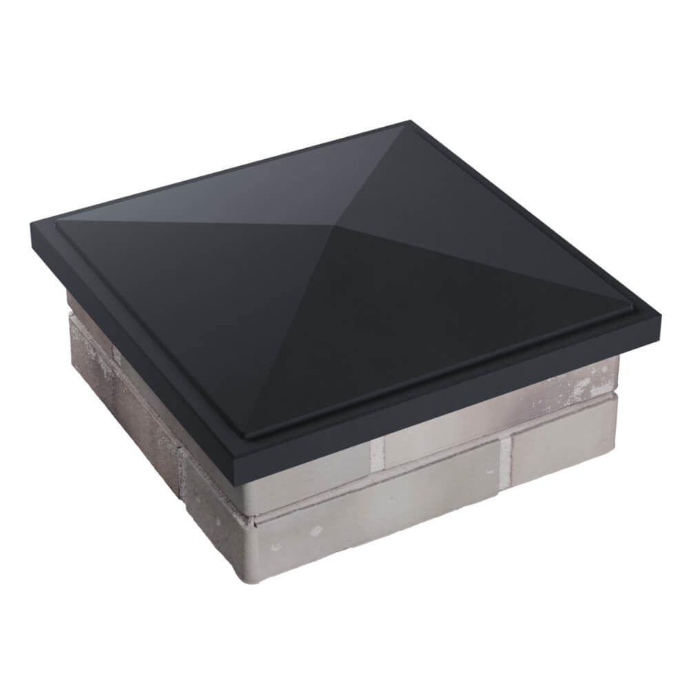 Колпак Zking БонаМоно Серый на столб 1.5х1.5 кирпича (385х385, 400х400мм) в Златоусте фото