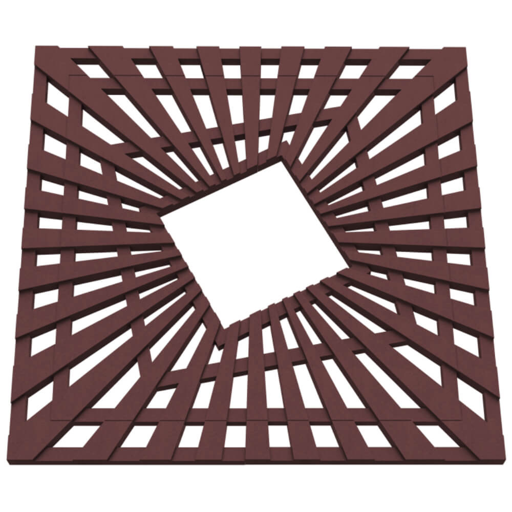 Приствольная решетка для дерева ZKING ATMOSPHERE 1.2х1.2м Коричневая в Златоусте фото