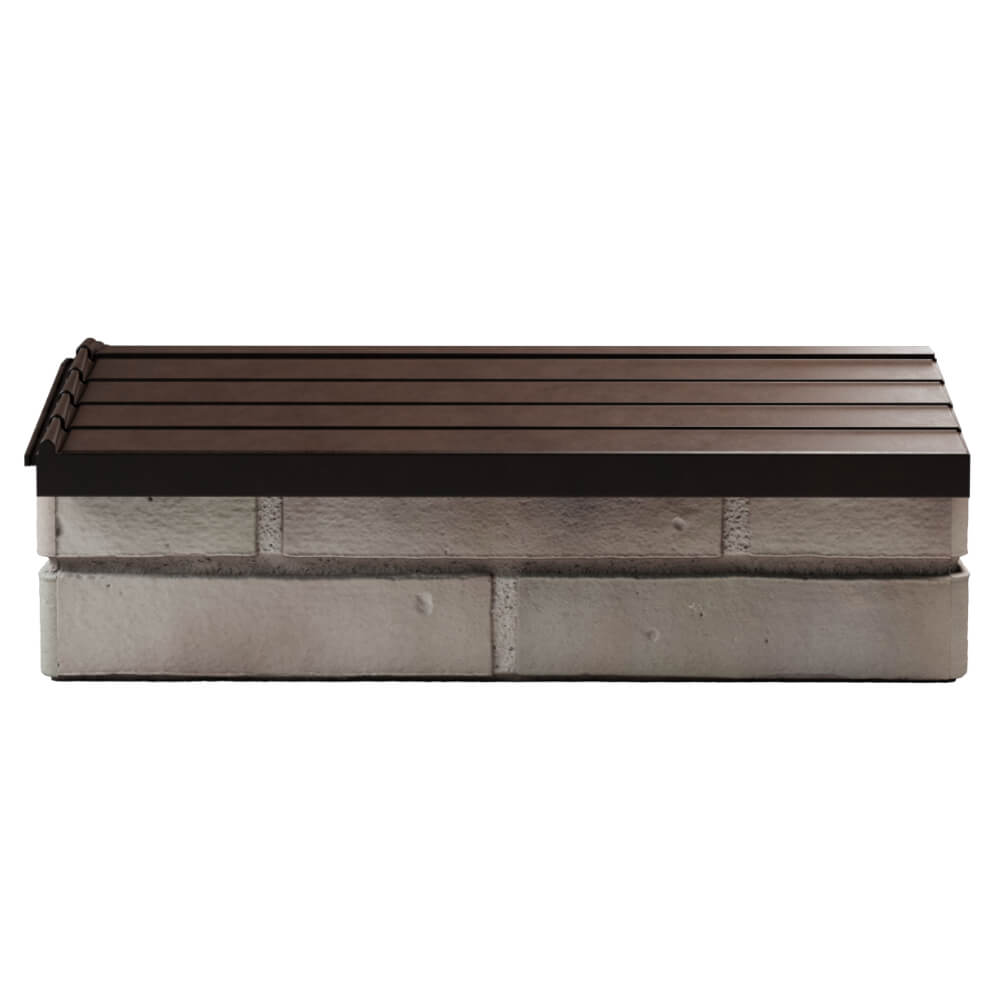 Парапет Zking Бона ХайТек Коричневый с посадкой на 1 кирпич (200/225/255мм) в Златоусте фото