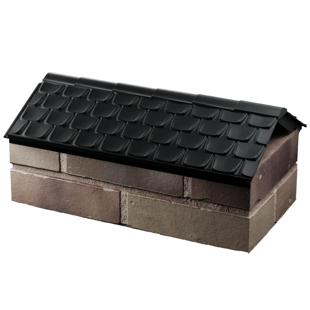 Парапет Zking Эльбрус Черный с посадкой на 1 кирпич (255мм) в Златоусте фото