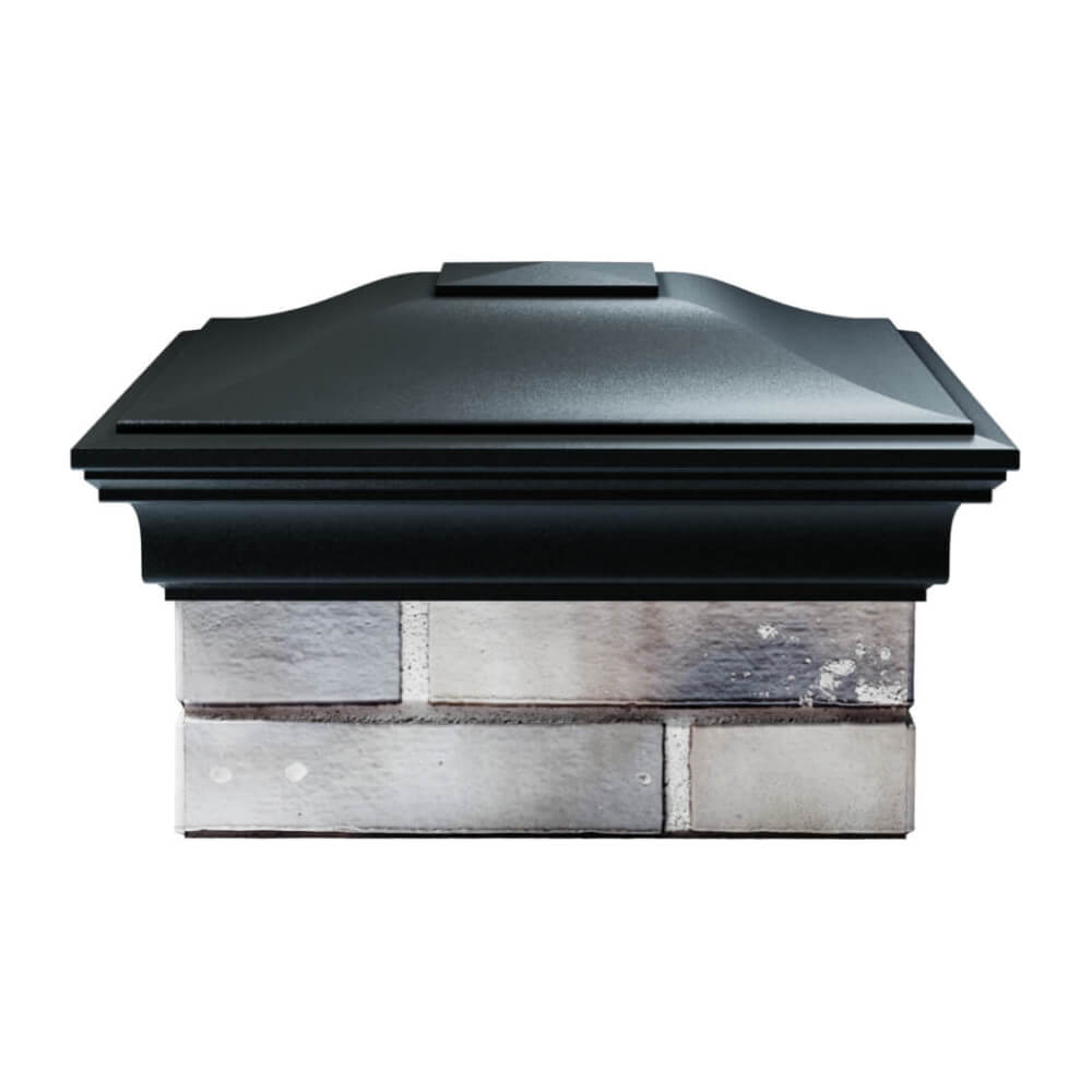 Колпак Zking Монблан Черный на столб 1.5х1.5 еврокирпича 0.7НФ (355х355мм) Златоуст фото