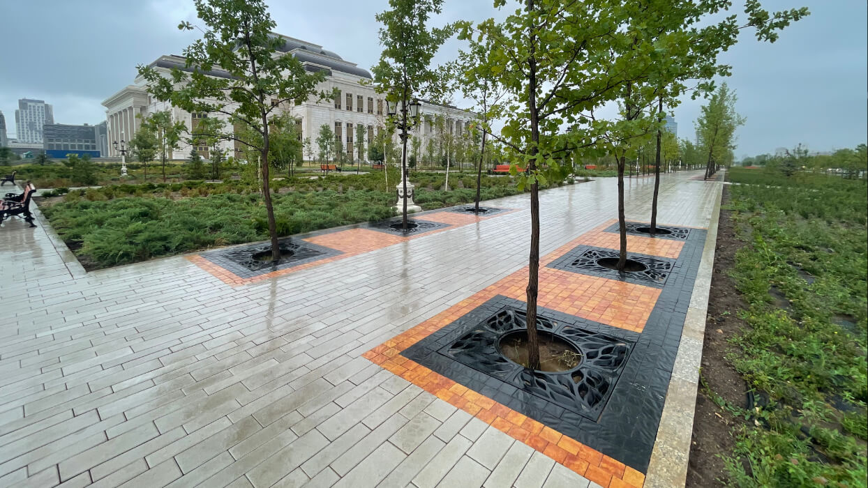 Приствольная решетка для дерева ZKING CRUST 1.2х1.2м Черная в Златоусте фото