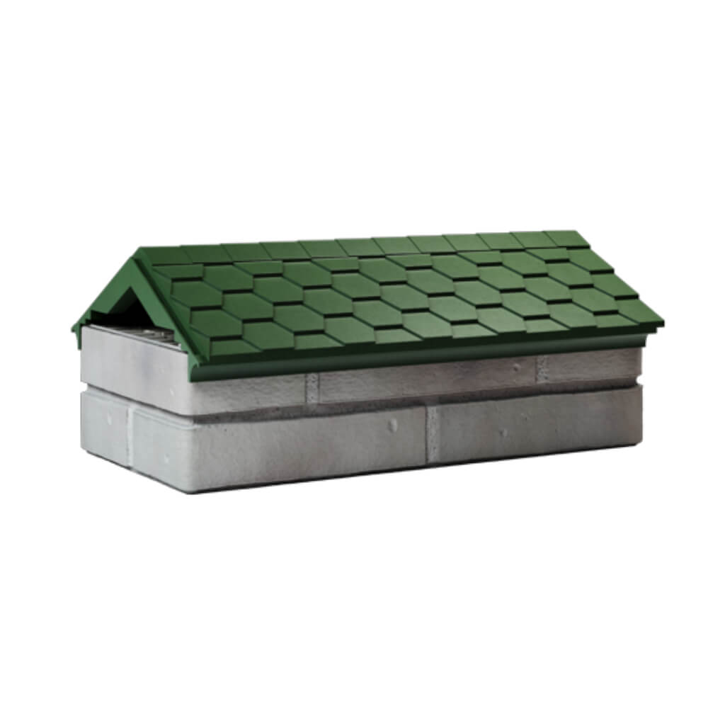 Парапет Zking Эверест Зеленый с посадкой на 1 кирпич (200/225/255мм) Златоуст фото