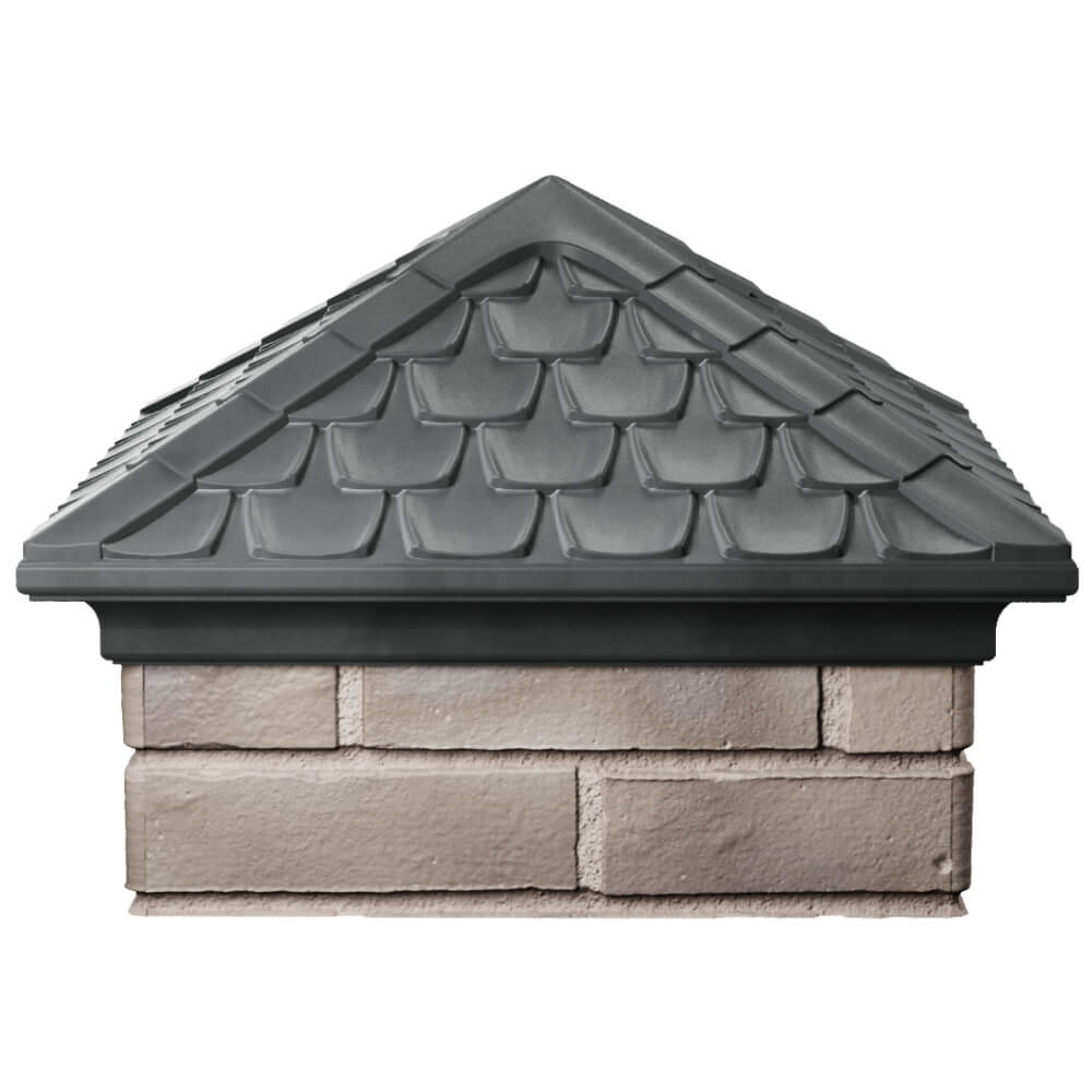 Колпак Zking Эльбрус Серый на столб 1.5х1.5 кирпича (385х385мм) Златоуст фото