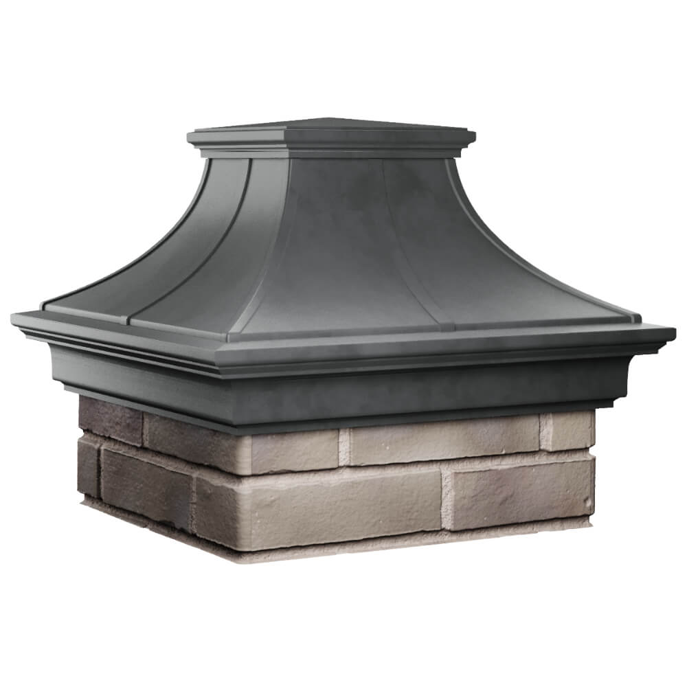 Колпак Zking Монблан Премиум Серый на столб 1.5х1.5 кирпича (385х385мм) в Златоусте фото