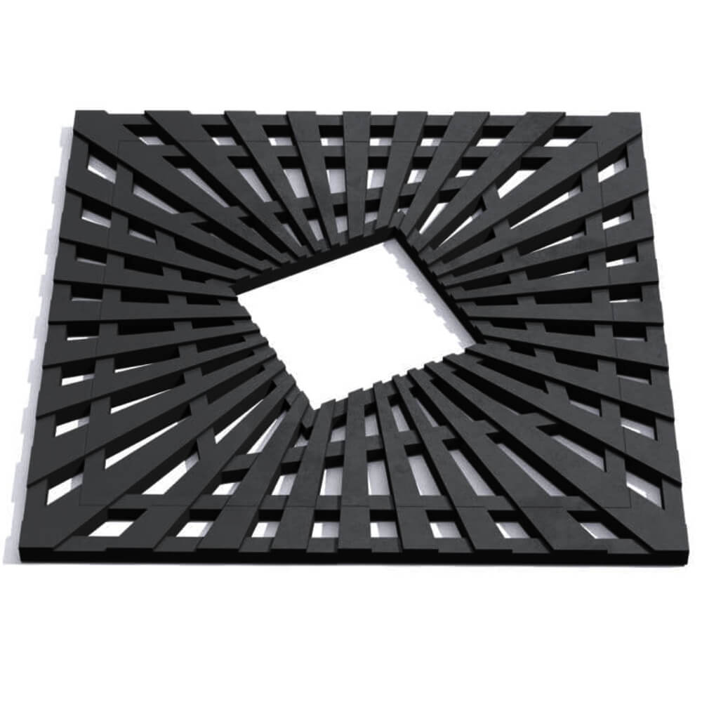 Приствольная решетка для дерева ZKING ATMOSPHERE 1.2х1.2м Черная Златоуст фото