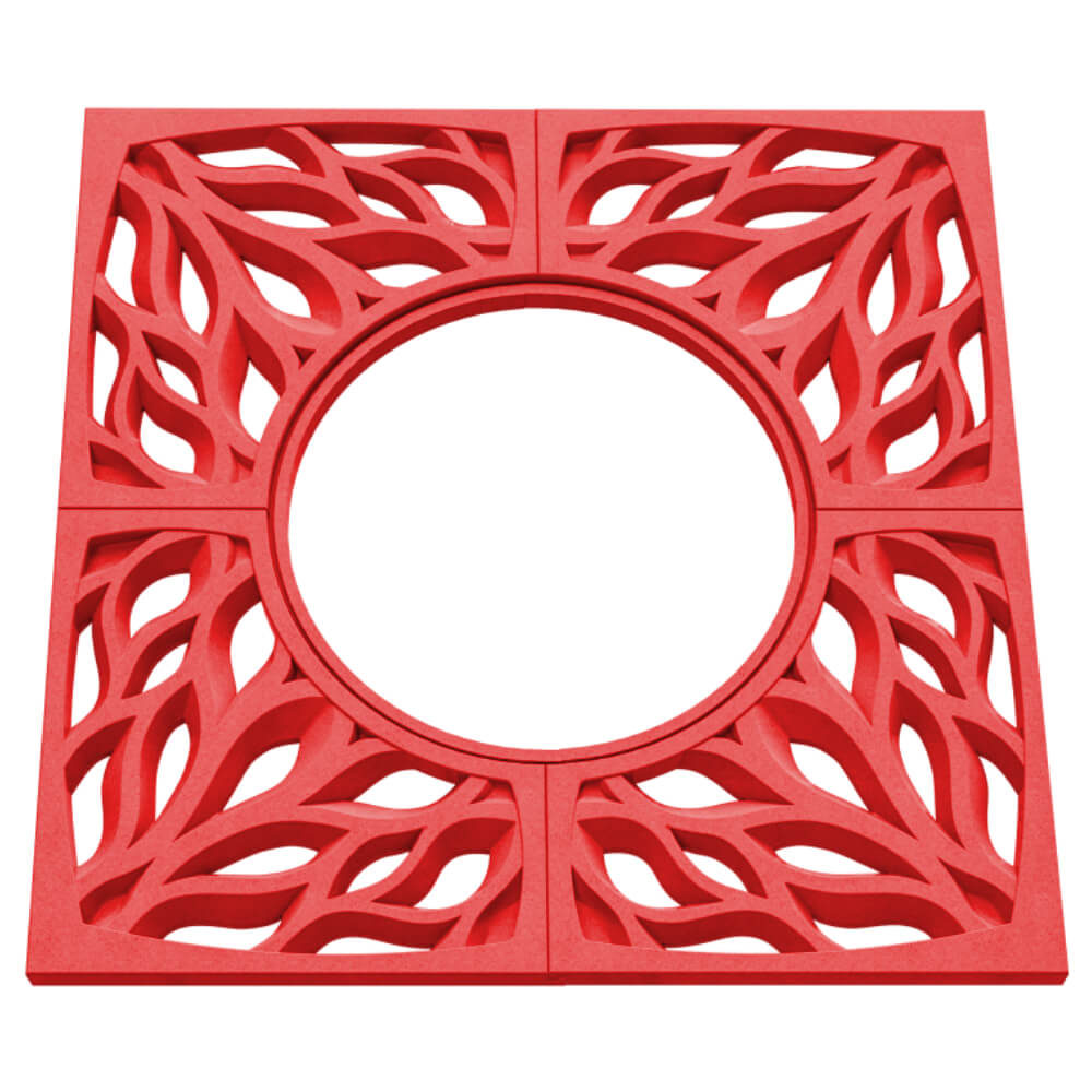 Приствольная решетка для дерева ZKING CRUST 1.2х1.2м Красная в Златоусте фото