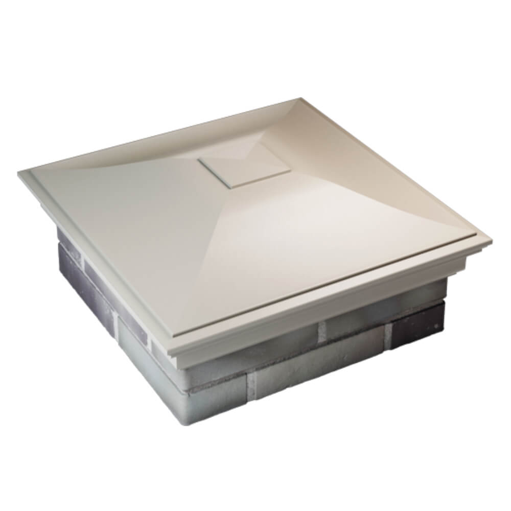 Колпак Zking Монблан Бежевый на столб 2х2 кирпича (515х515мм) Златоуст фото