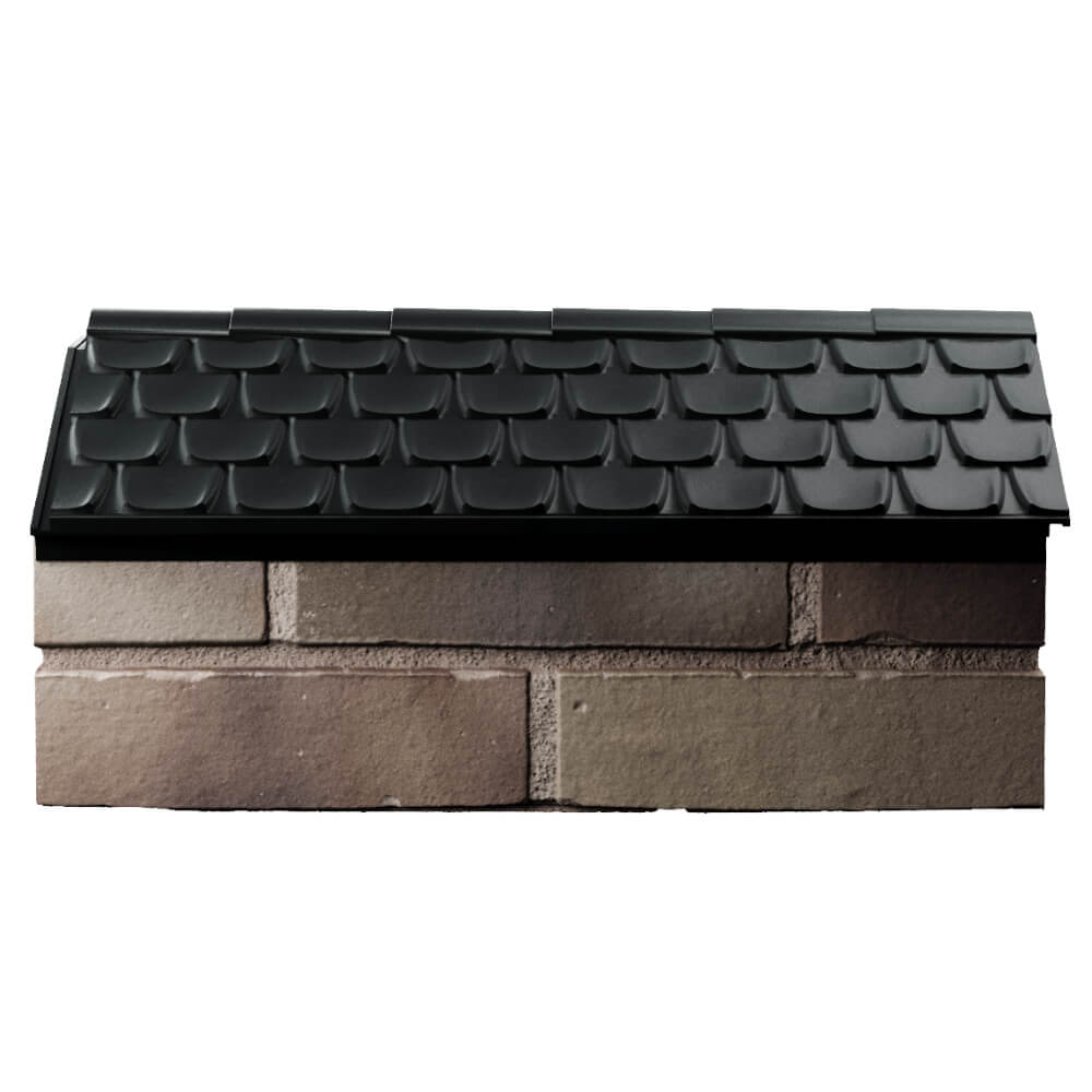 Парапет Zking Эльбрус Черный с посадкой на 1 кирпич (255мм) в Златоусте фото