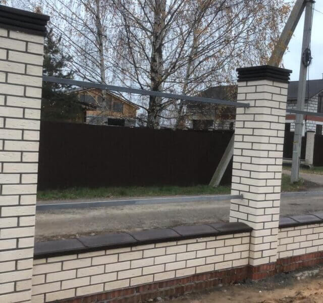 Колпак Zking Бона ХайТек Коричневый на столб 1.5х1.5 кирпича (385х385мм) в Златоусте фото