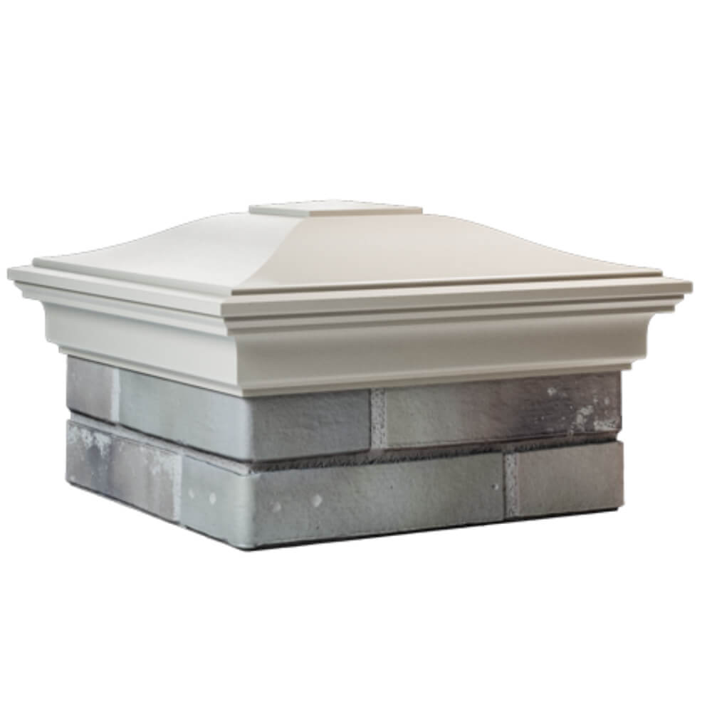 Колпак Zking Монблан Бежевый на столб 1.5х1.5 кирпича (385х385мм) в Златоусте фото