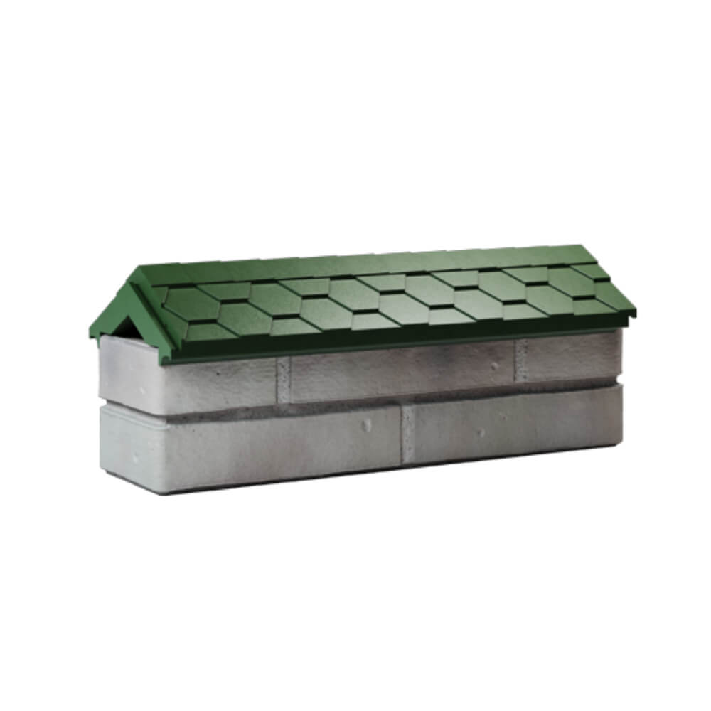 Парапет Zking Эверест Зеленый с посадкой на 0.5 кирпича (130мм) Златоуст фото