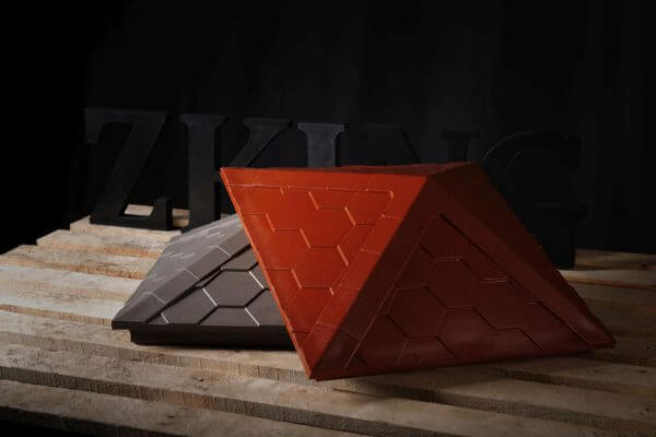 Колпак Zking Эверест Красный на столб 1.5х1.5 кирпича (390х390мм) в Златоусте фото