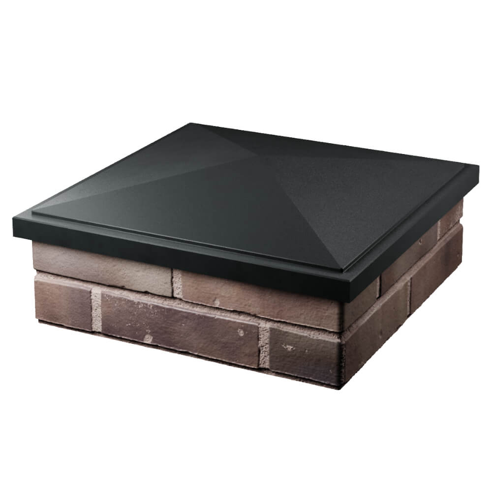 Колпак Zking БонаМоно Черный на столб 2х2 кирпича (515х515, 530х530мм) в Златоусте фото