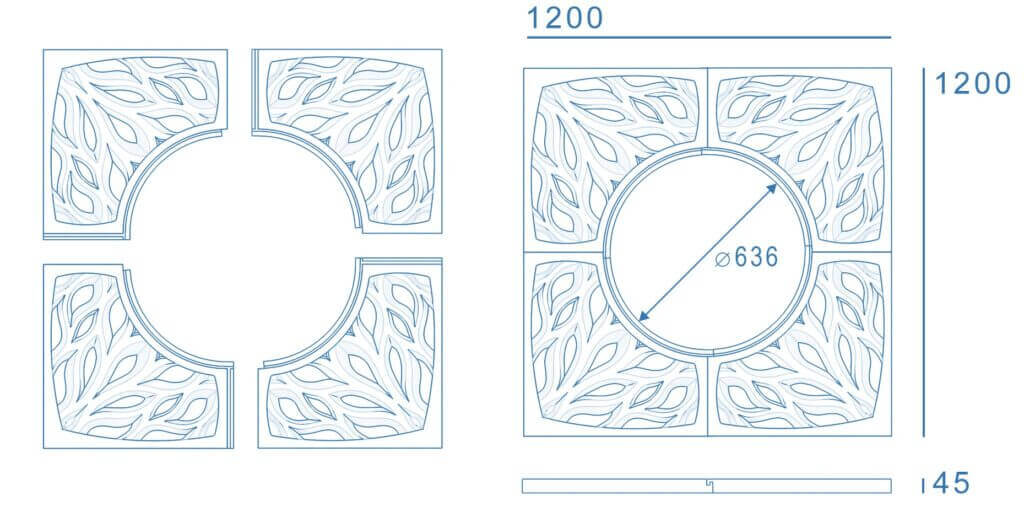 Приствольная решетка для дерева ZKING CRUST 1.2х1.2м Черная в Златоусте фото