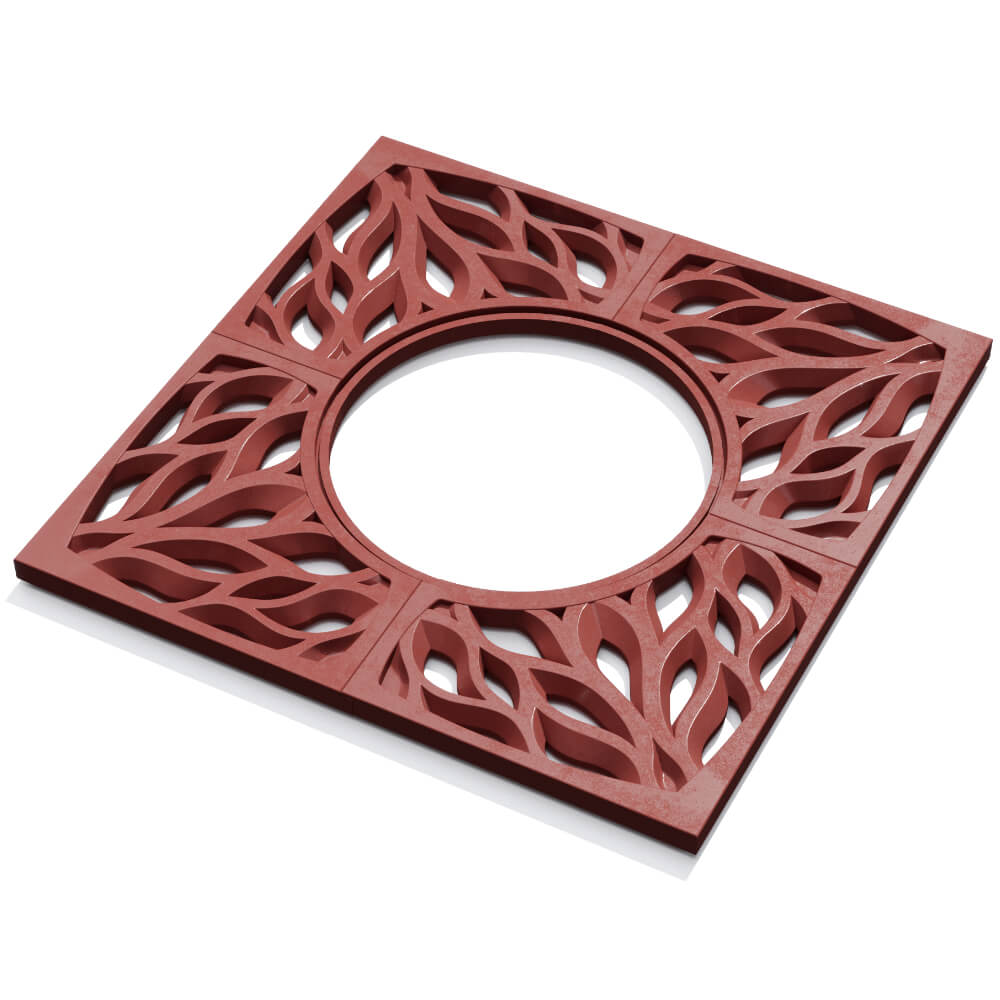 Приствольная решетка для дерева ZKING CRUST 1.2х1.2м Красная в Златоусте фото