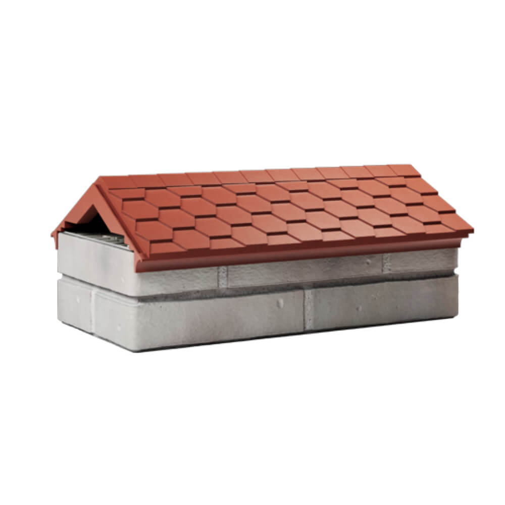 Парапет Zking Эверест Красный с посадкой на 1 кирпич (200/225/255мм) Златоуст фото