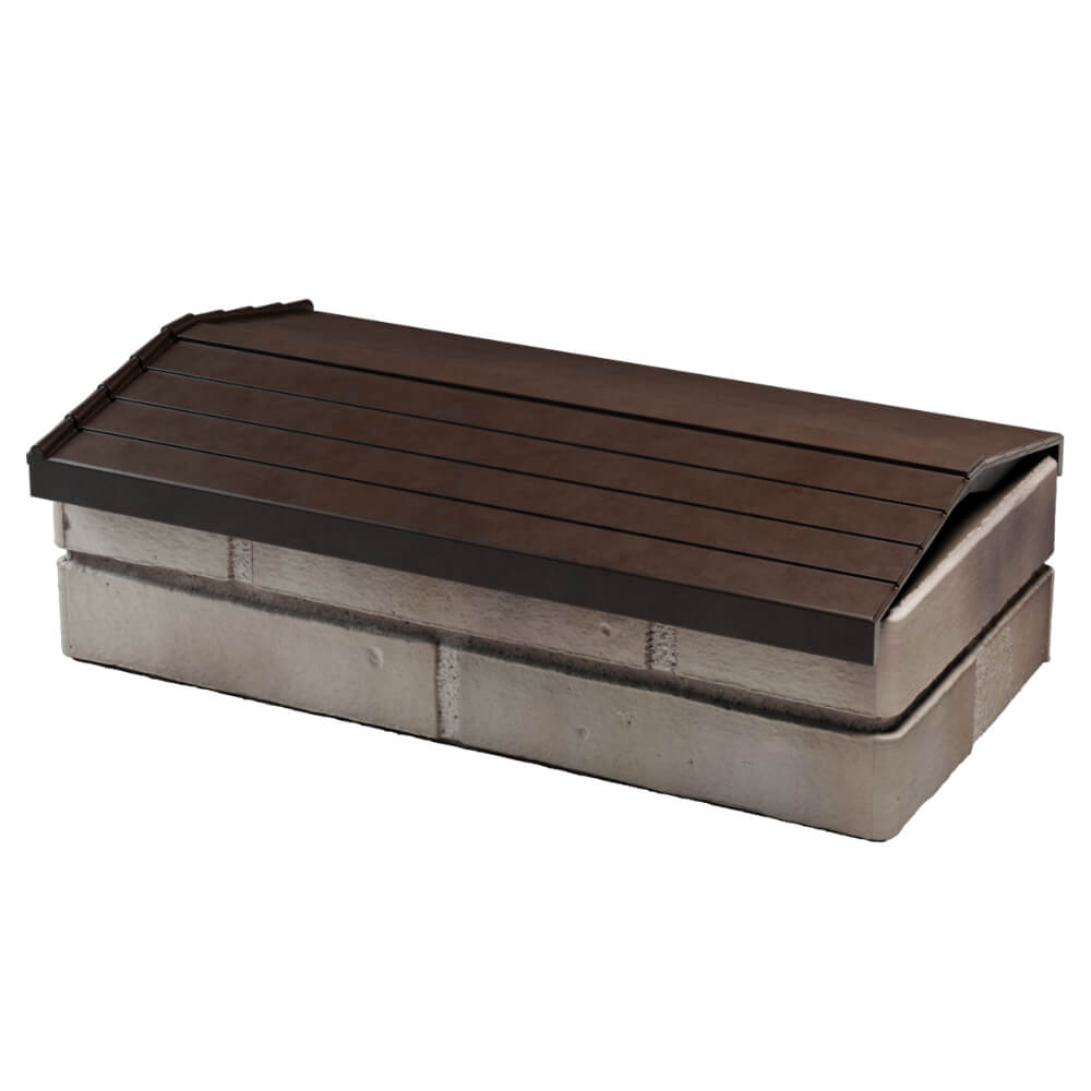 Парапет Zking Бона ХайТек Коричневый с посадкой на 1 кирпич (200/225/255мм) в Златоусте фото