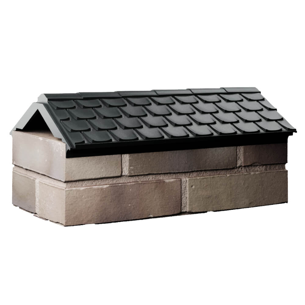 Парапет Zking Эльбрус Черный с посадкой на 1 кирпич (255мм) Златоуст фото