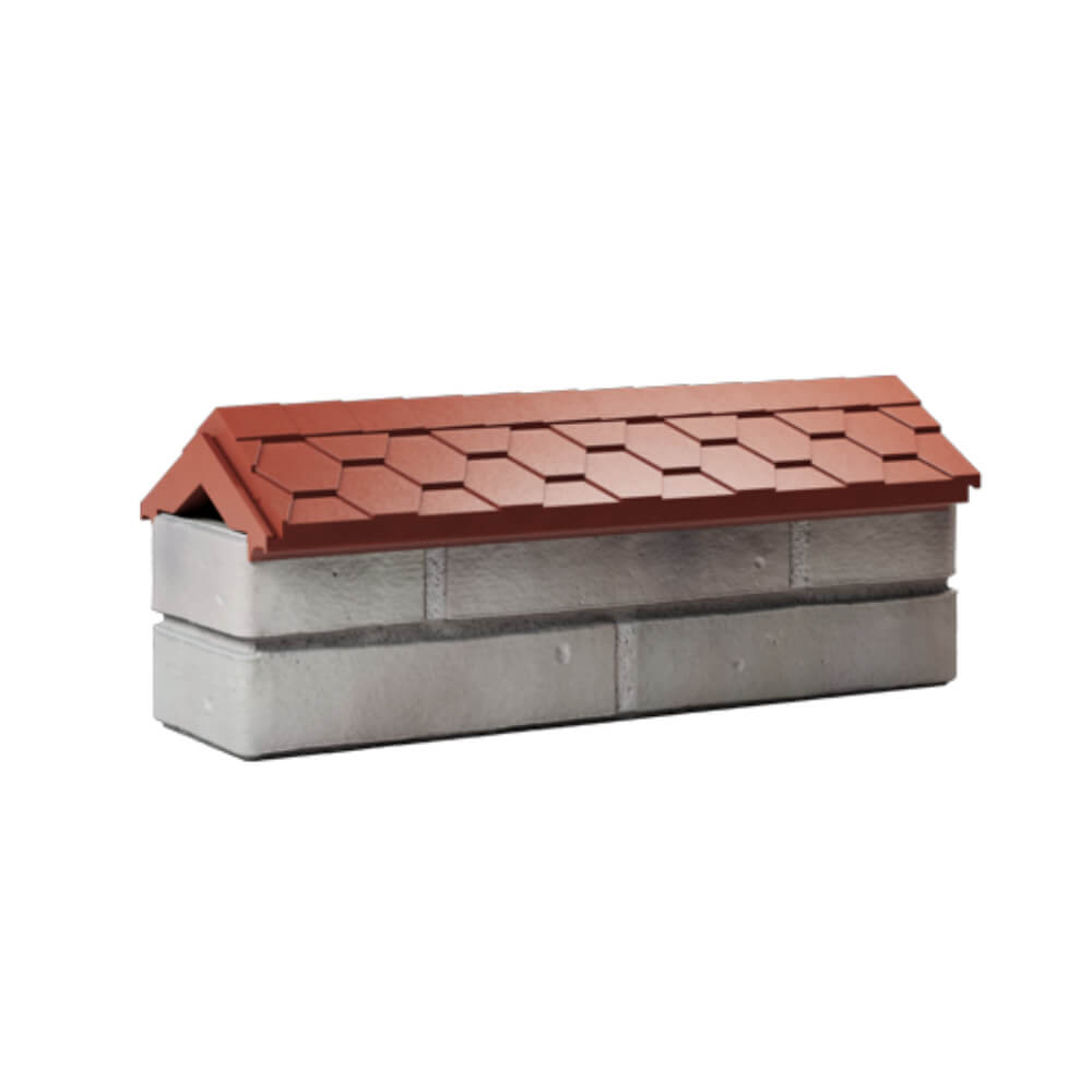 Парапет Zking Эверест Красный с посадкой на 0.5 кирпича (130мм) Златоуст фото