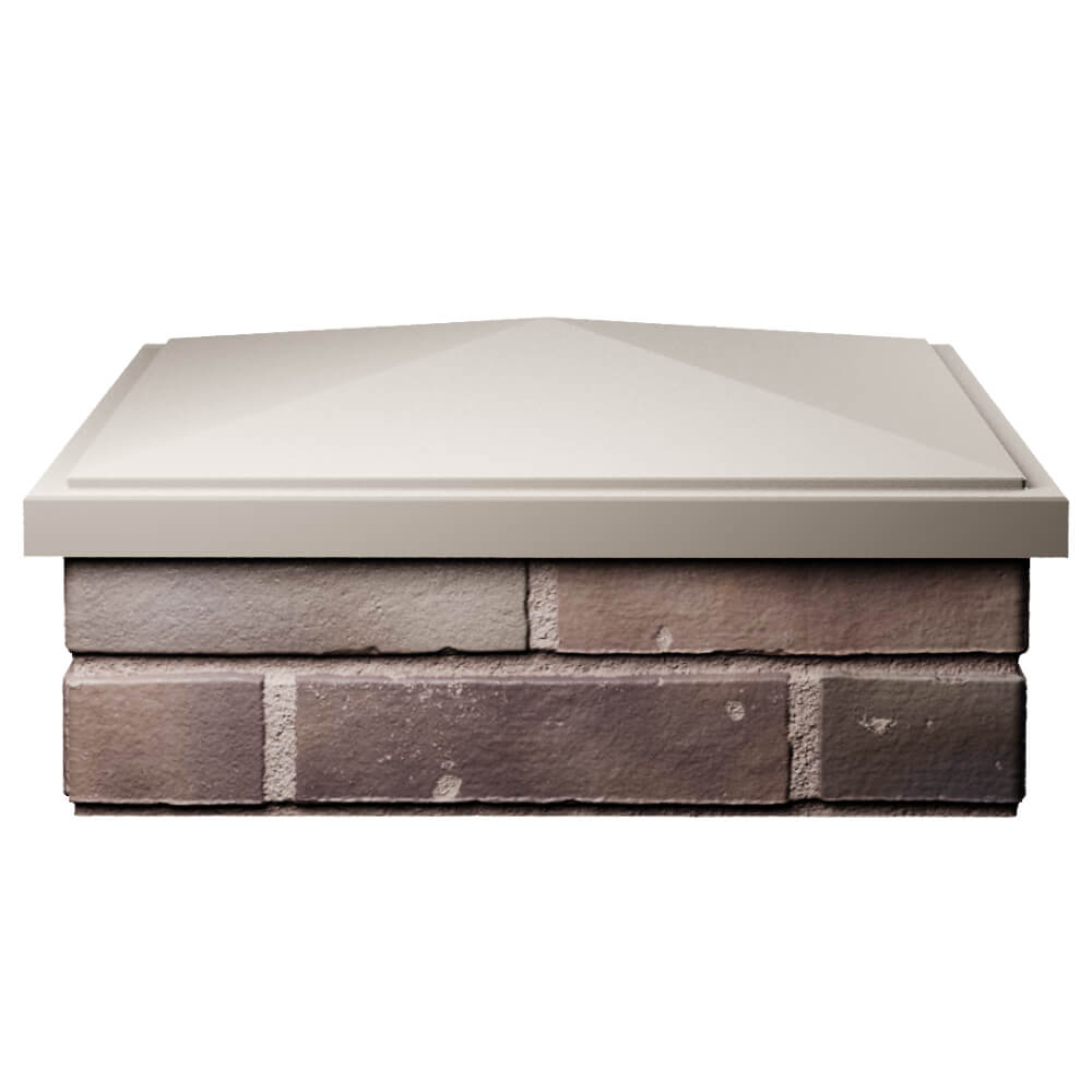 Колпак Zking БонаМоно Бежевый на столб 2х2 кирпича (515х515, 530х530мм) Златоуст фото